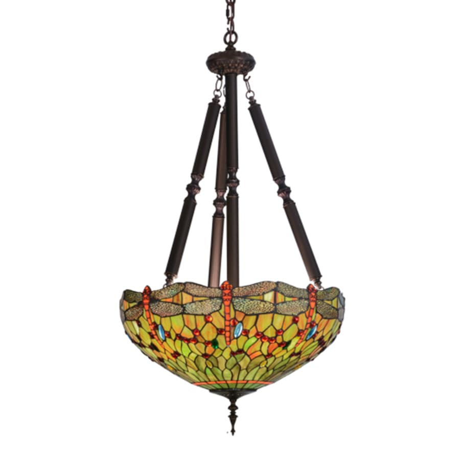 Meyda Tiffany Tiffany Hanginghead Dragonfly 5 Light 22" Wide Pendant