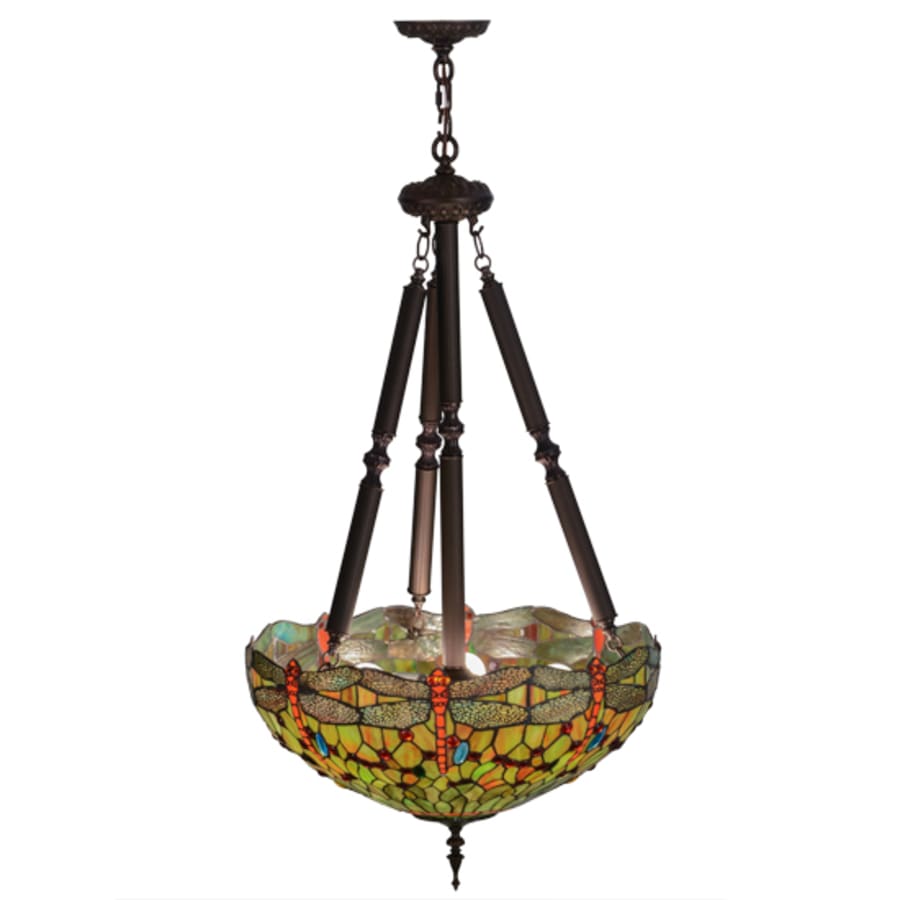Meyda Tiffany Tiffany Hanginghead Dragonfly 5 Light 22" Wide Pendant