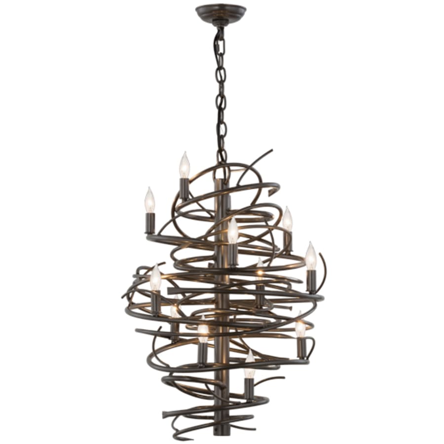 Meyda Tiffany Cyclone 13 Light 20" Wide Taper Candle Pendant