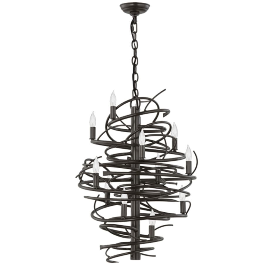 Meyda Tiffany Cyclone 13 Light 20" Wide Taper Candle Pendant