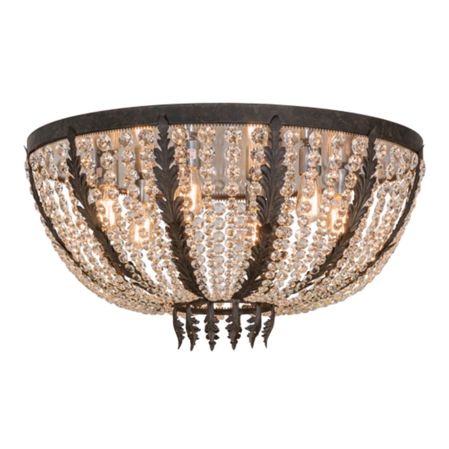 Meyda Tiffany Chrisanne 6 Light 32" Wide Flush Mount Bowl Ceiling Fixture