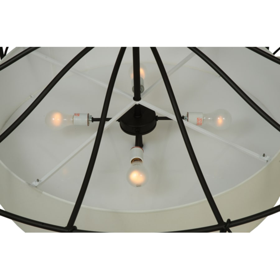 Meyda Tiffany Aspen 4 Light 53" Wide Semi-Flush Drum Ceiling Fixture