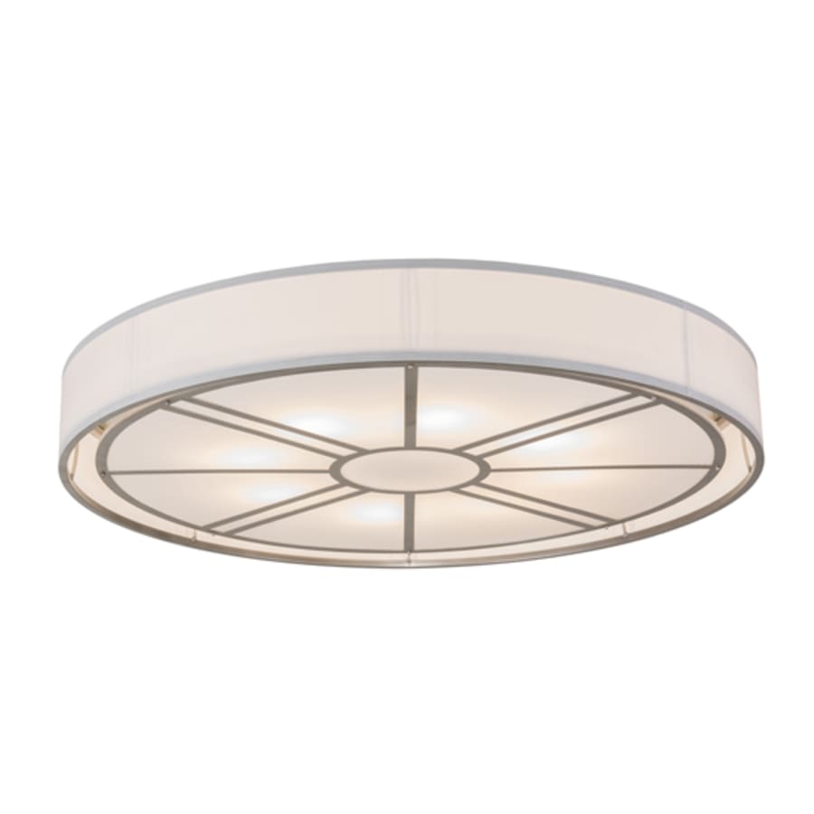 Meyda Tiffany Cilindro Milwaukee 8 Light 60" Wide Flush Mount Drum Ceiling Fixture