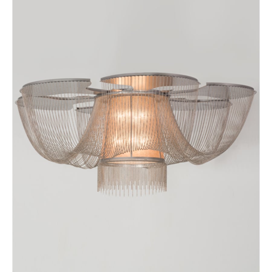 Meyda Tiffany Niagara 8 Light 60" Wide Flush Mount Waterfall Ceiling Fixture