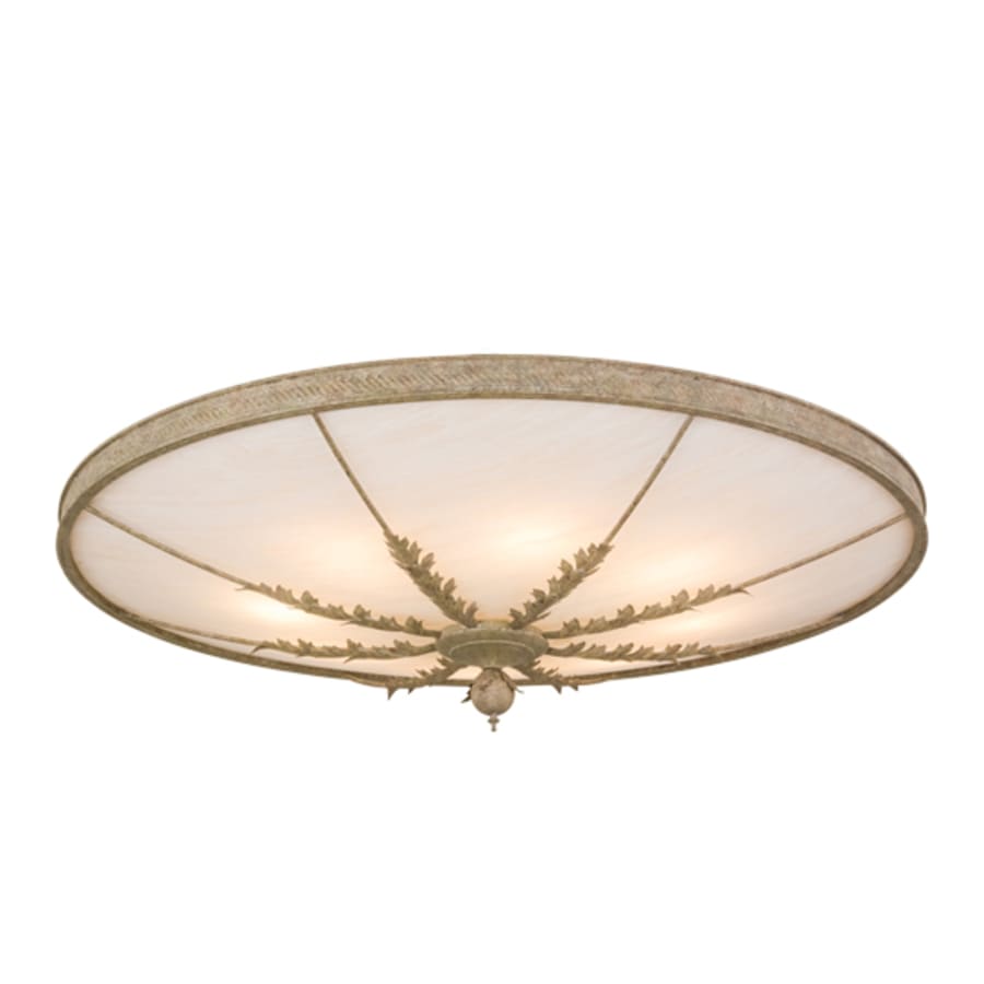 Meyda Tiffany Hoja 8 Light 60" Wide Semi-Flush Bowl Ceiling Fixture