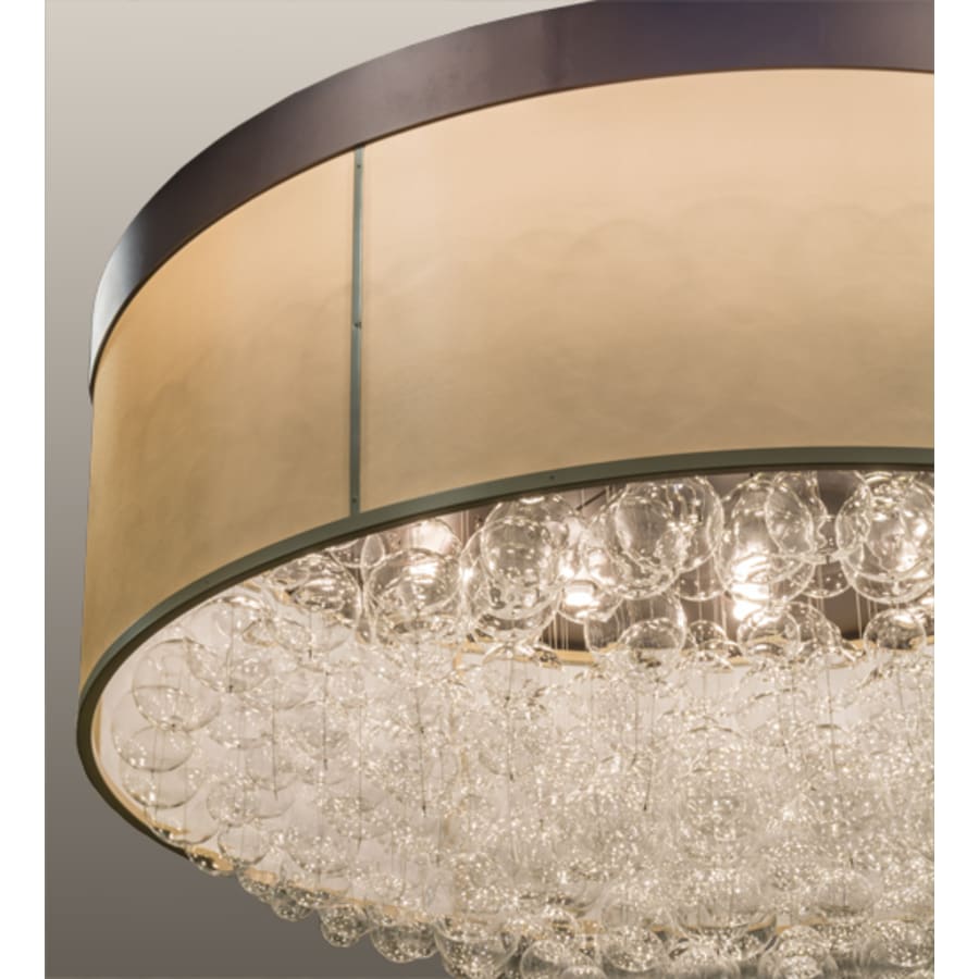 Meyda Tiffany Cilindro Bulle 15 Light 72" Wide Semi-Flush Waterfall Ceiling Fixture