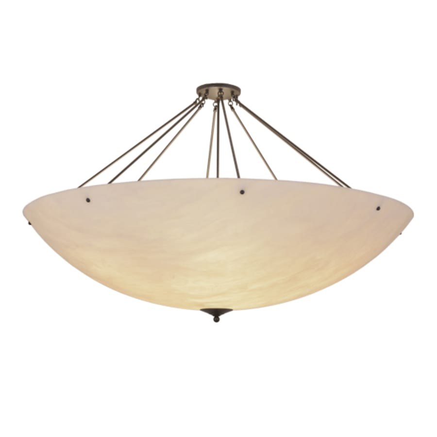 Meyda Tiffany Madison 12 Light 60" Wide Semi-Flush Bowl Ceiling Fixture - Timeless Bronze Finish
