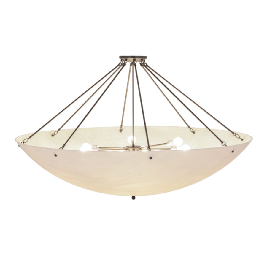 Meyda Tiffany Madison 12 Light 60" Wide Semi-Flush Bowl Ceiling Fixture - Timeless Bronze Finish