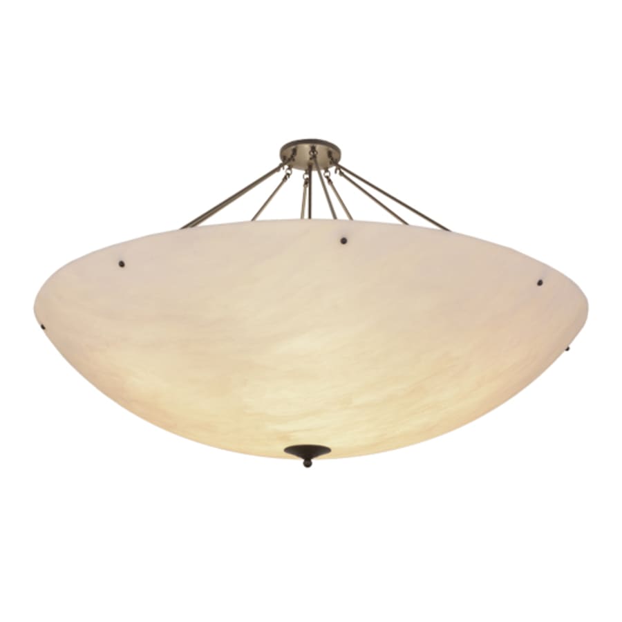 Meyda Tiffany Madison 12 Light 60" Wide Semi-Flush Bowl Ceiling Fixture - Timeless Bronze Finish