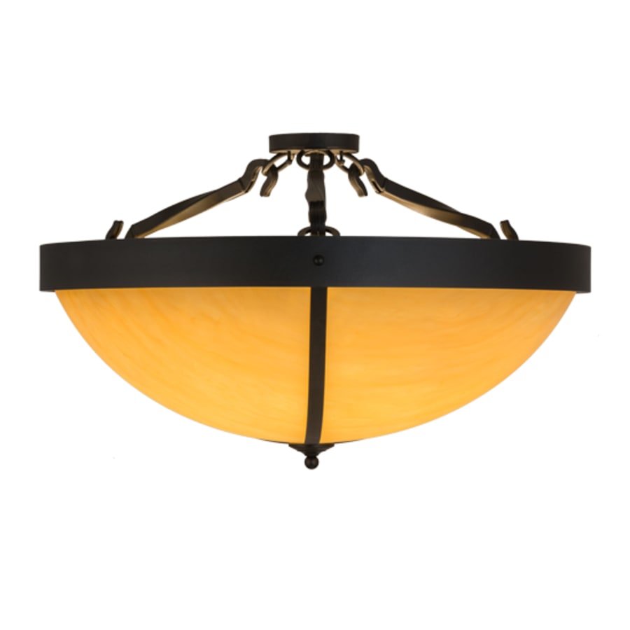 Meyda Tiffany Alysiales 6 Light 36" Wide Semi-Flush Bowl Ceiling Fixture