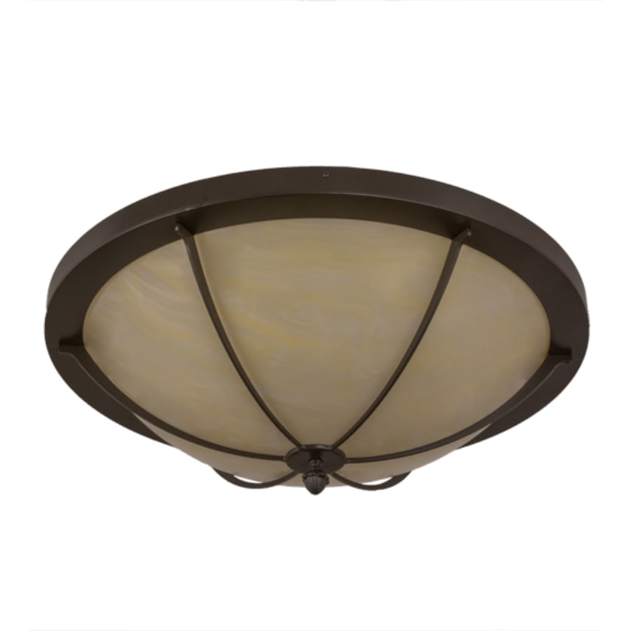 Meyda Tiffany Dominga 6 Light 30" Wide Flush Mount Bowl Ceiling Fixture - Timeless Bronze Finish