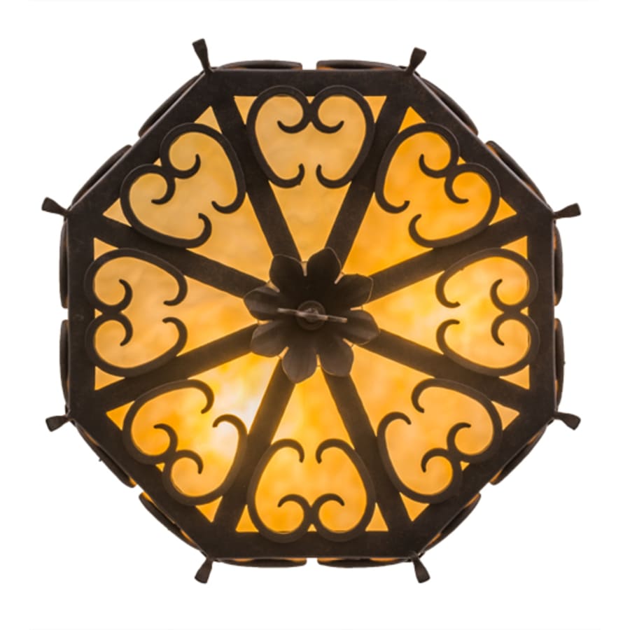 Meyda Tiffany Radha 3 Light 16" Wide Semi-Flush Drum Ceiling Fixture
