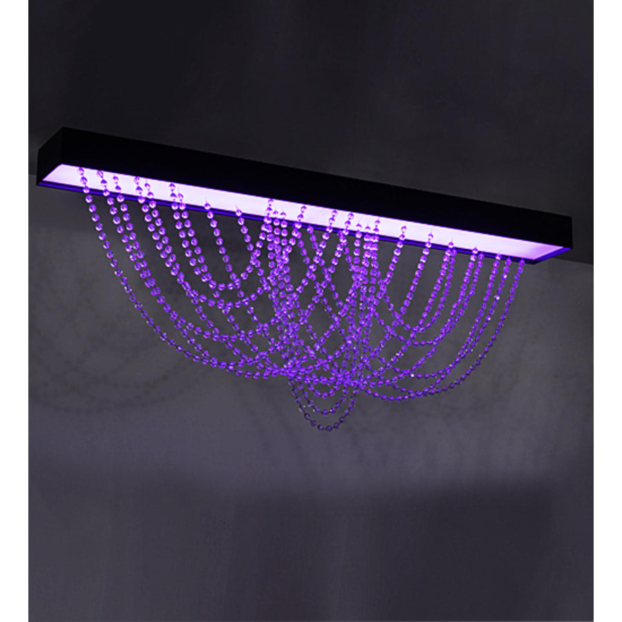 Meyda Tiffany Hollander 64" Wide LED Flush Mount Ceiling Fixture