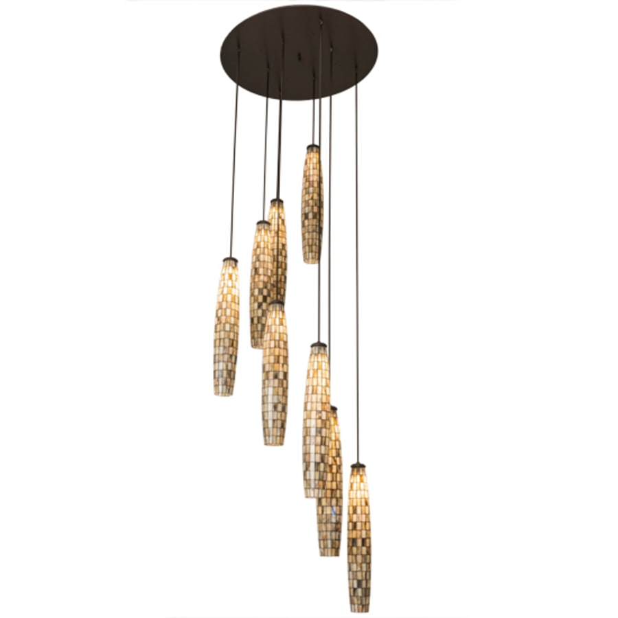 Meyda Tiffany Checkers 8 Light 48" Wide Multi Light Pendant