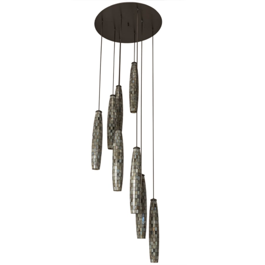 Meyda Tiffany Checkers 8 Light 48" Wide Multi Light Pendant