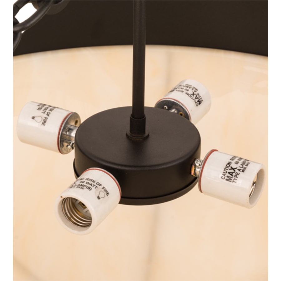 Meyda Tiffany Sabrina 4 Light 24" Wide Semi-Flush Bowl Ceiling Fixture
