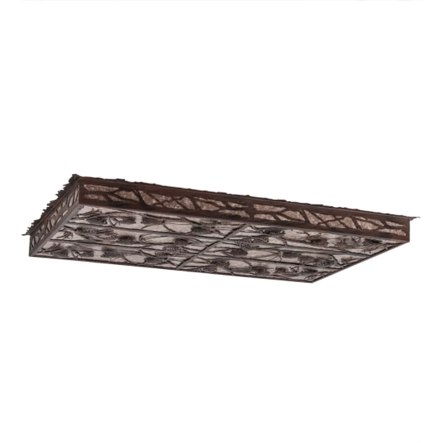 Meyda Tiffany Whispering Pines 51" Wide LED Flush Mount Ceiling Fixture