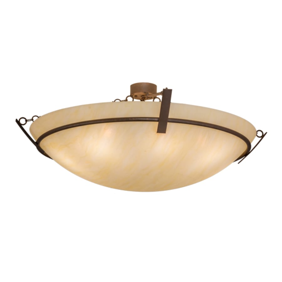 Meyda Tiffany Covina 8 Light 47" Wide Semi-Flush Bowl Ceiling Fixture