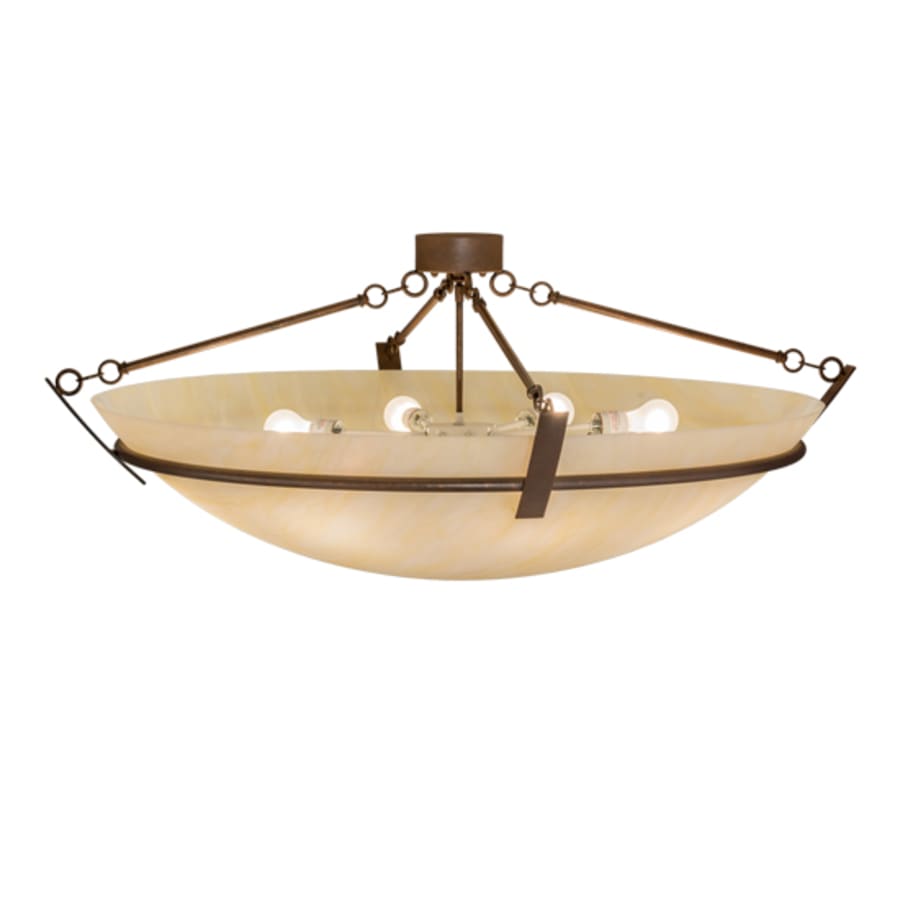 Meyda Tiffany Covina 8 Light 47" Wide Semi-Flush Bowl Ceiling Fixture