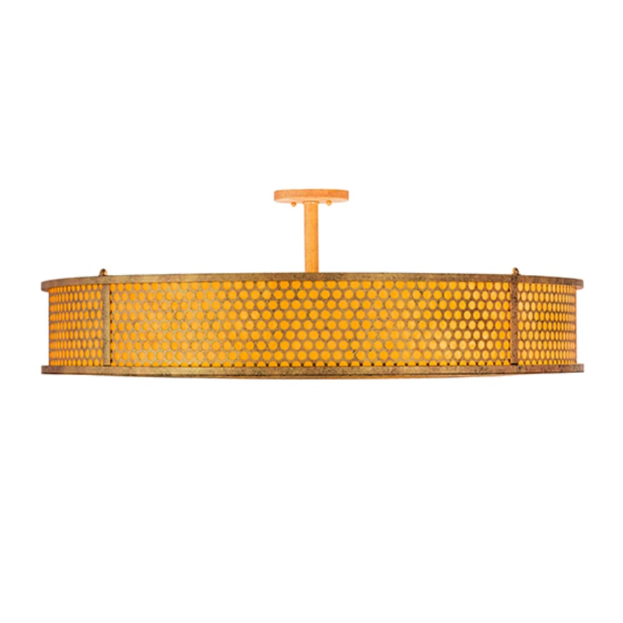 Meyda Tiffany Cilindro Luciano 6 Light 36" Wide Semi-Flush Drum Ceiling Fixture