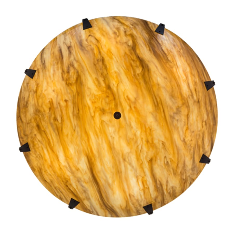 Meyda Tiffany Araneta 12 Light 61" Wide Semi-Flush Bowl Ceiling Fixture - Oil Rubbed Bronze Finish - Medium Bulb Base