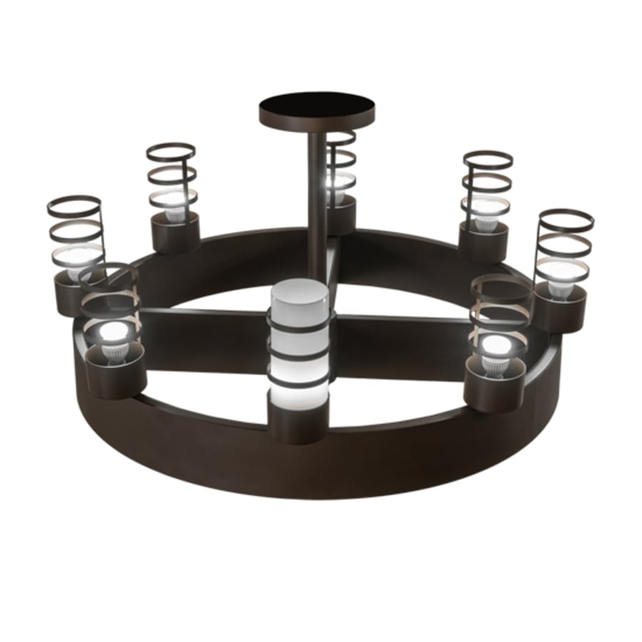 Meyda Tiffany Molle Cilindro 8 Light 48" Wide Semi-flush Ceiling Fixture