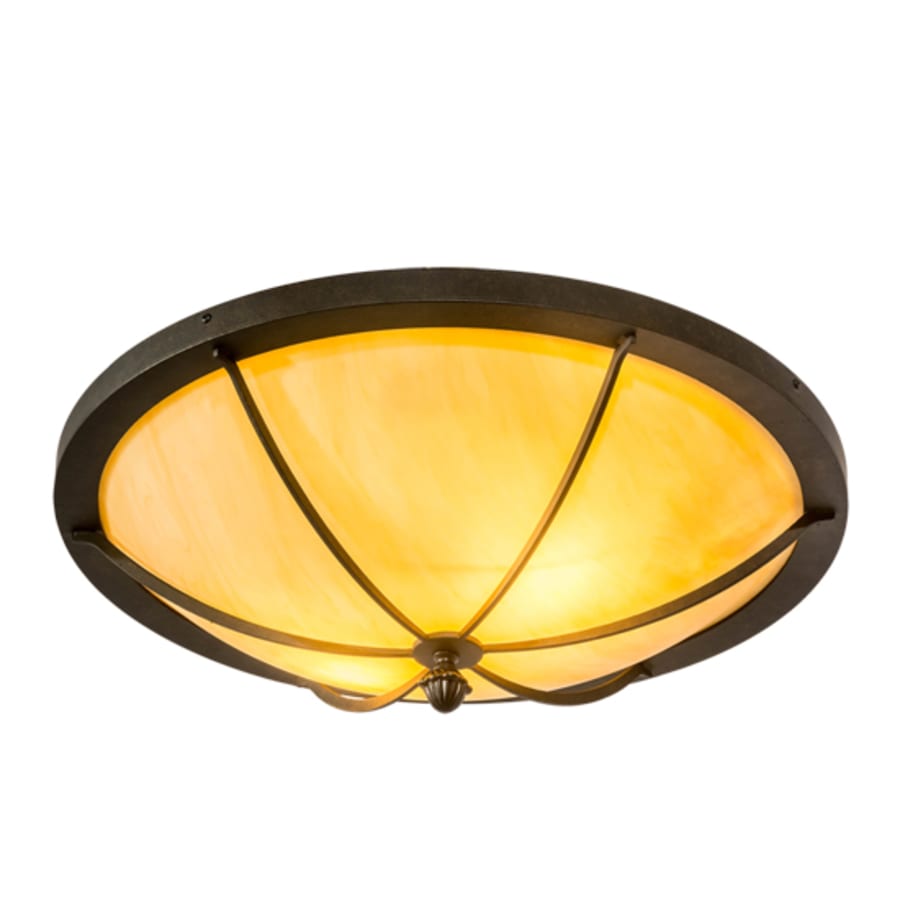 Meyda Tiffany Dominga 2 Light 24" Wide Flush Mount Bowl Ceiling Fixture