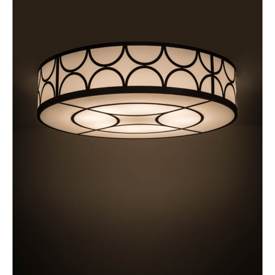 Meyda Tiffany Revival Deco Cilindro 8 Light 60" Wide Semi-Flush Drum Ceiling Fixture