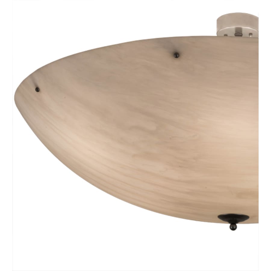 Meyda Tiffany Madison 12 Light 60" Wide Semi-Flush Bowl Ceiling Fixture - Nickel Finish - GU24 Bulb Base