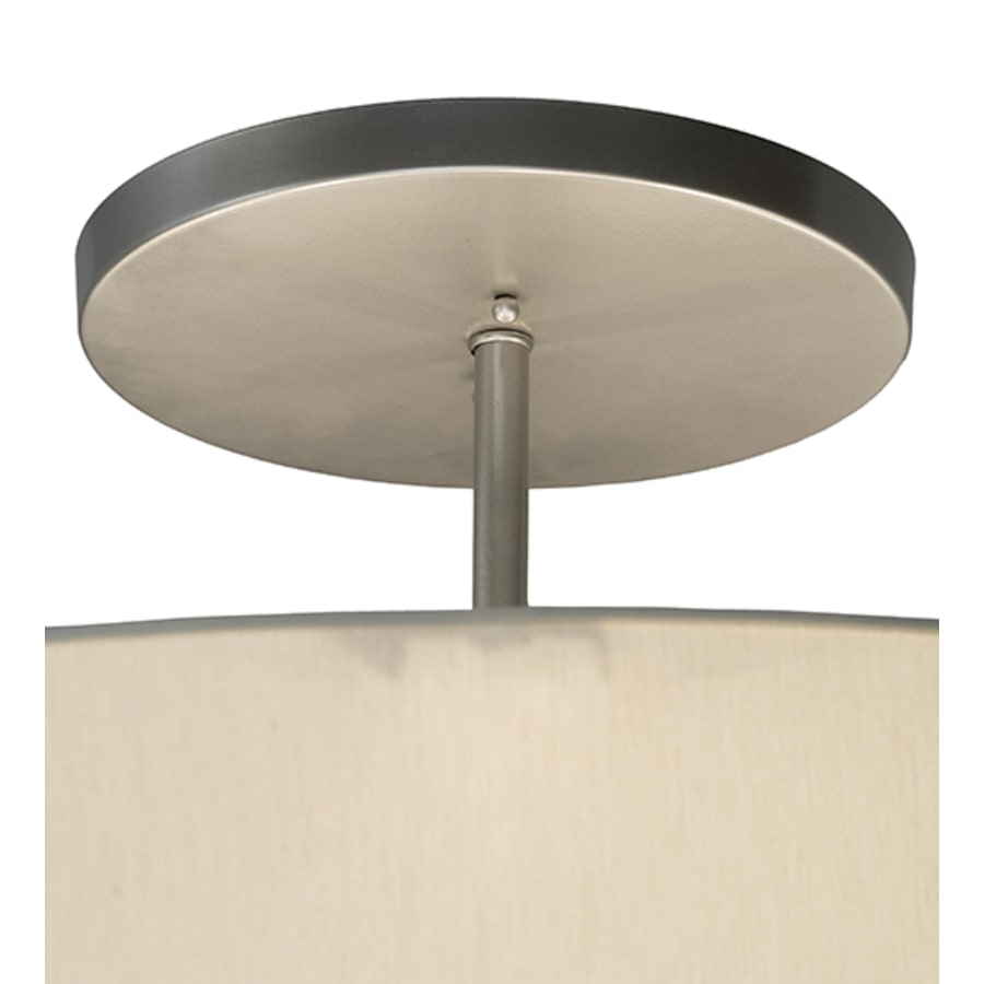 Meyda Tiffany Cilindro 6 Light 42" Wide Semi-Flush Drum Ceiling Fixture - Nickel Finish