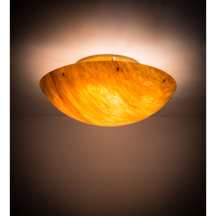 Meyda Tiffany Artesia 12 Light 60" Wide Semi-Flush Bowl Ceiling Fixture - Buttered Brass Finish