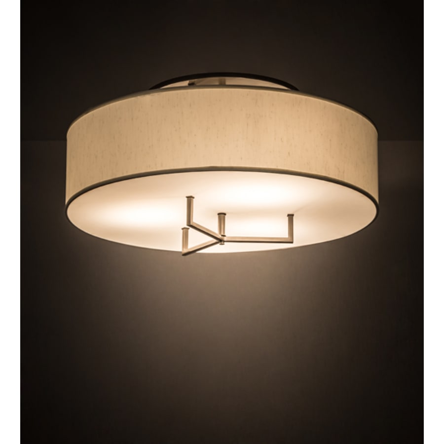 Meyda Tiffany Cilindro 3 Light 30" Wide Flush Mount Drum Ceiling Fixture