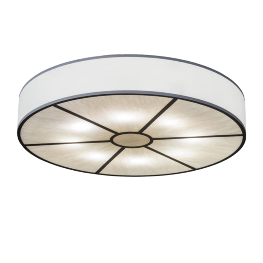 Meyda Tiffany Cilindro 8 Light 48" Wide Semi-Flush Drum Ceiling Fixture - Oil Rubbed Bronze Finish