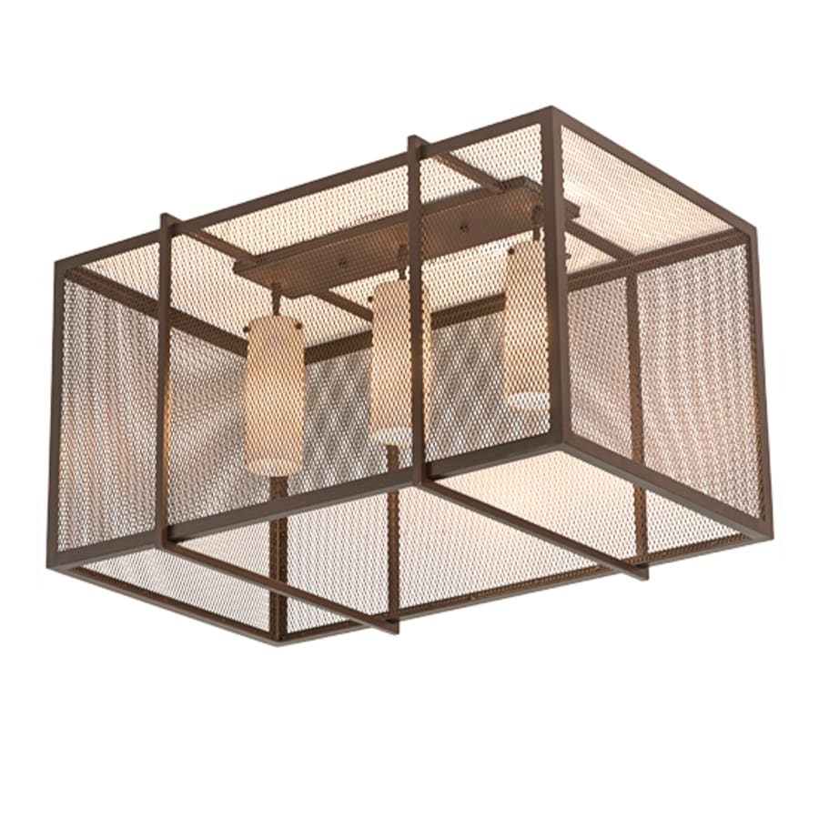 Meyda Tiffany Kitzi Golpe 3 Light 32" Wide Flush Mount Ceiling Fixture