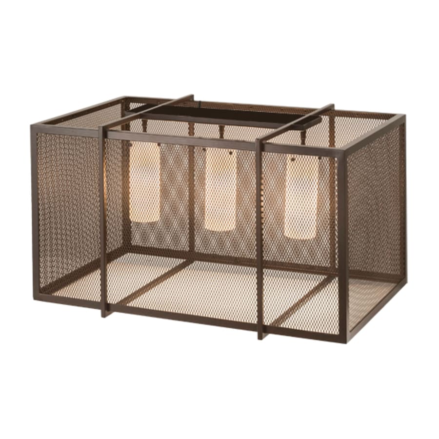 Meyda Tiffany Kitzi Golpe 3 Light 32" Wide Flush Mount Ceiling Fixture