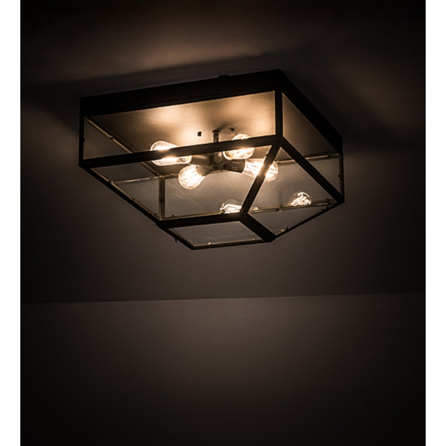 Meyda Tiffany Mission Prime 4 Light 28" Wide Flush Mount Ceiling Fixture