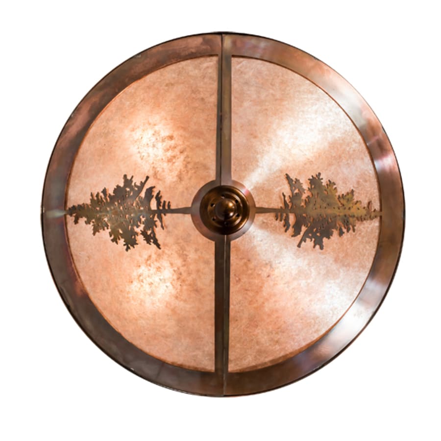 Meyda Tiffany Tamarack 4 Light 20" Wide Semi-Flush Ceiling Fixture