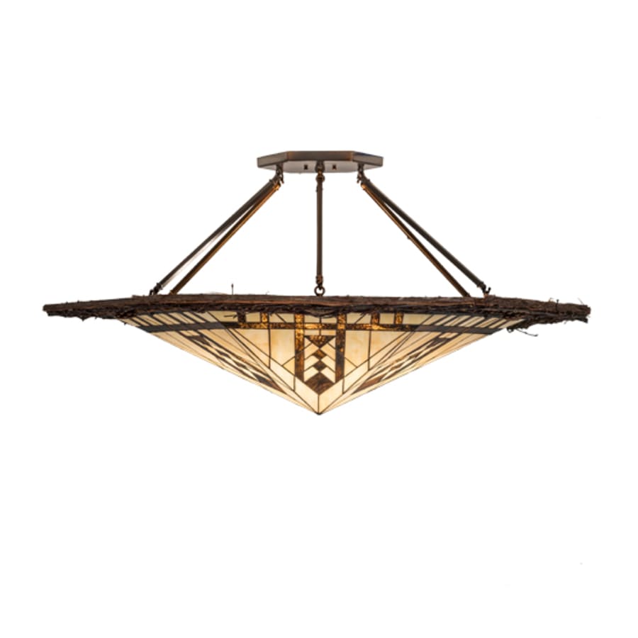 Meyda Tiffany Sonoma 6 Light 53" Wide Semi-Flush Ceiling Fixture