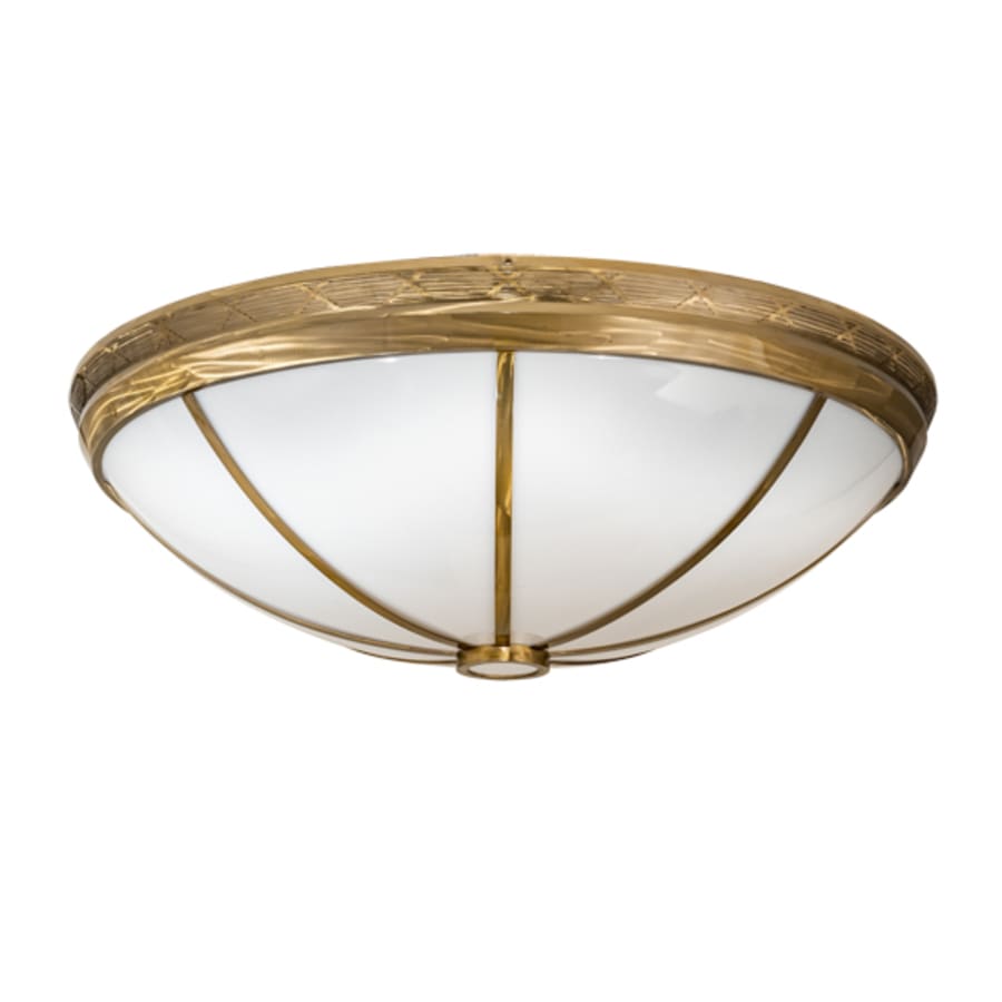 Meyda Tiffany Kahe 12 Light 60" Wide Flush Mount Bowl Ceiling Fixture - Brass Tint Finish