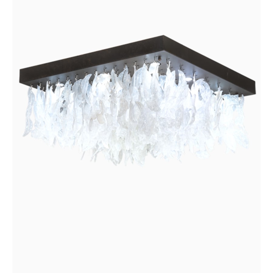 Meyda Tiffany Ginkgo 9 Light 51" Wide Flush Mount Ceiling Fixture