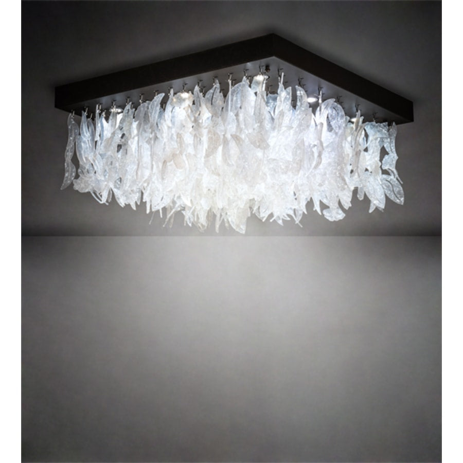 Meyda Tiffany Ginkgo 9 Light 51" Wide Flush Mount Ceiling Fixture