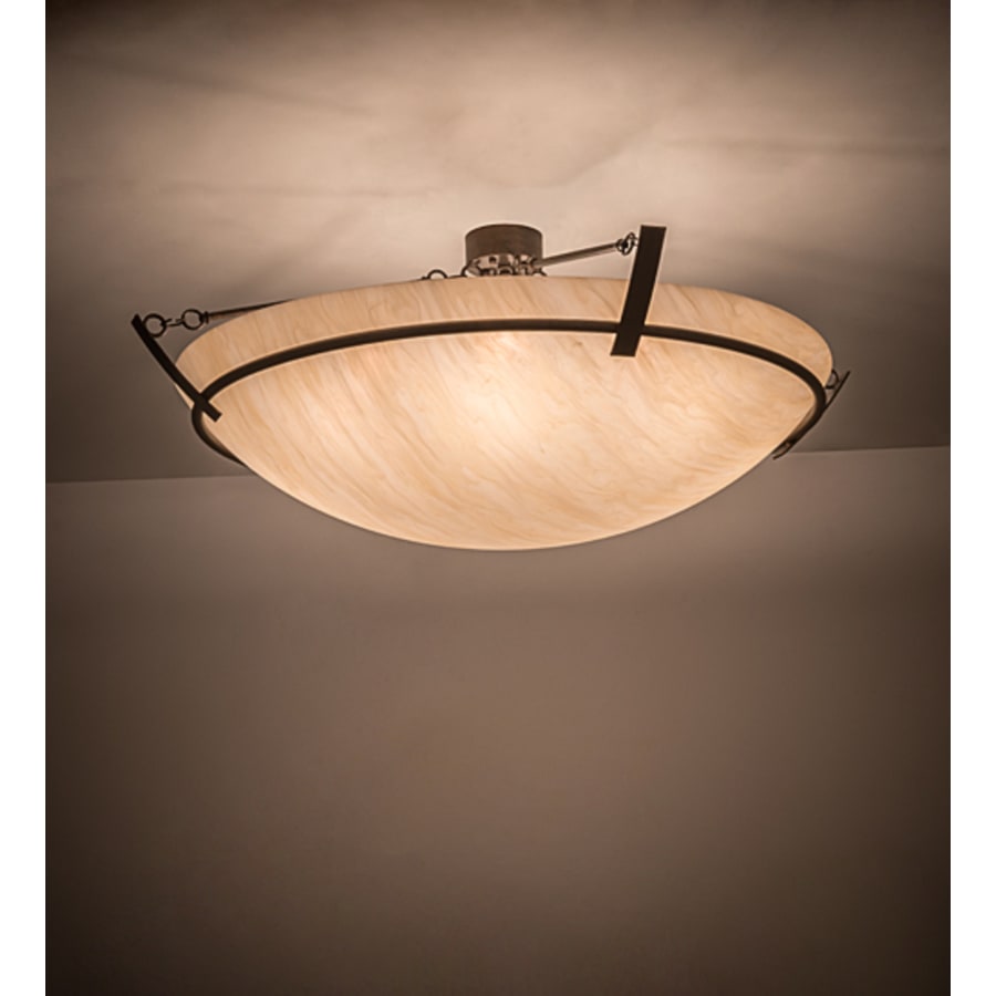 Meyda Tiffany Covina 8 Light 48" Wide Semi-Flush Bowl Ceiling Fixture