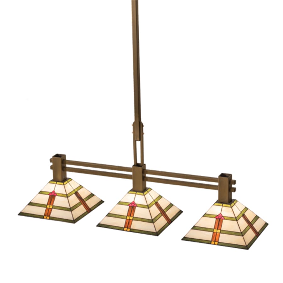 Meyda Tiffany 3 Light 48" Wide Linear Pendant