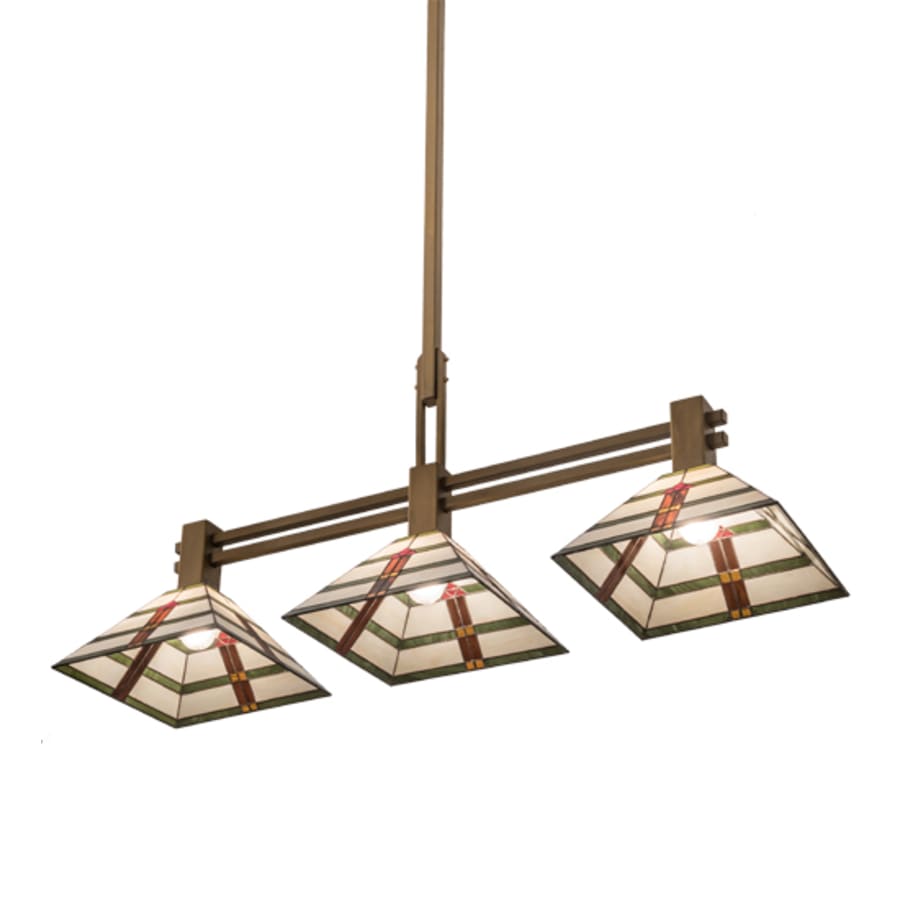 Meyda Tiffany 3 Light 48" Wide Linear Pendant