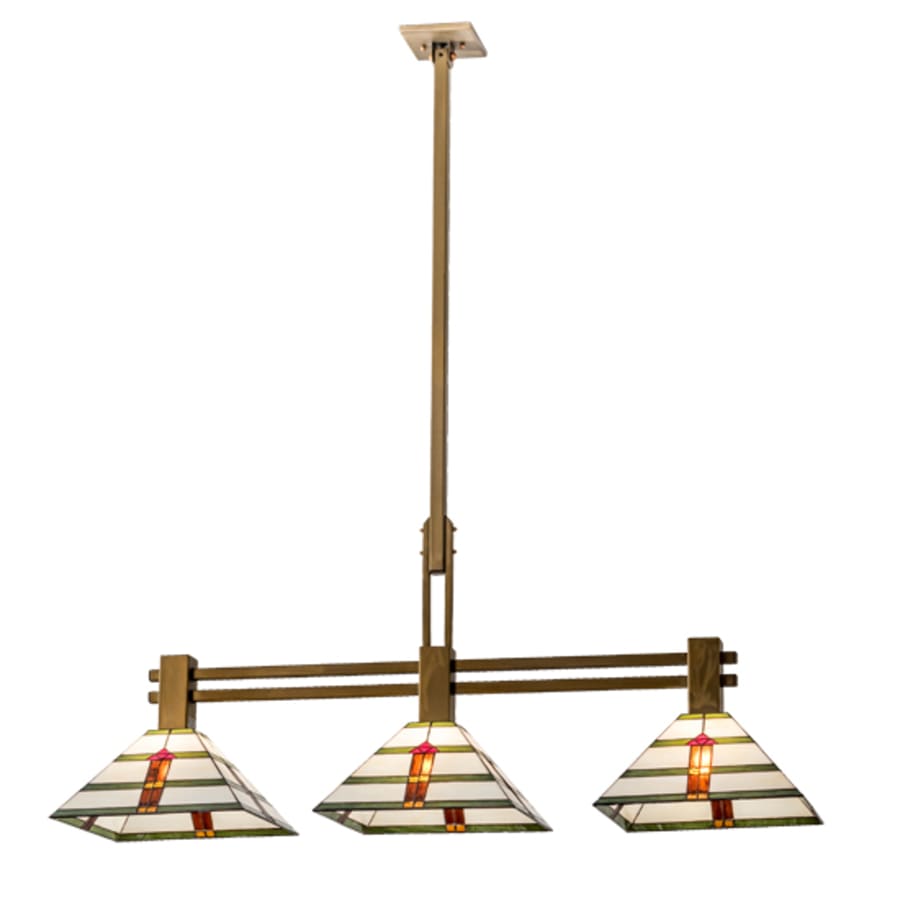 Meyda Tiffany 3 Light 48" Wide Linear Pendant