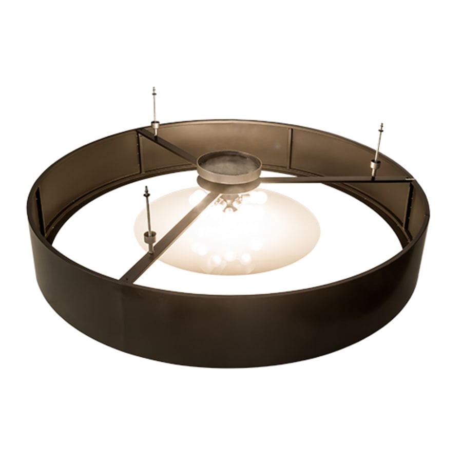 Meyda Tiffany Cilindro Chic 12 Light 72" Wide Semi-Flush Drum Ceiling Fixture