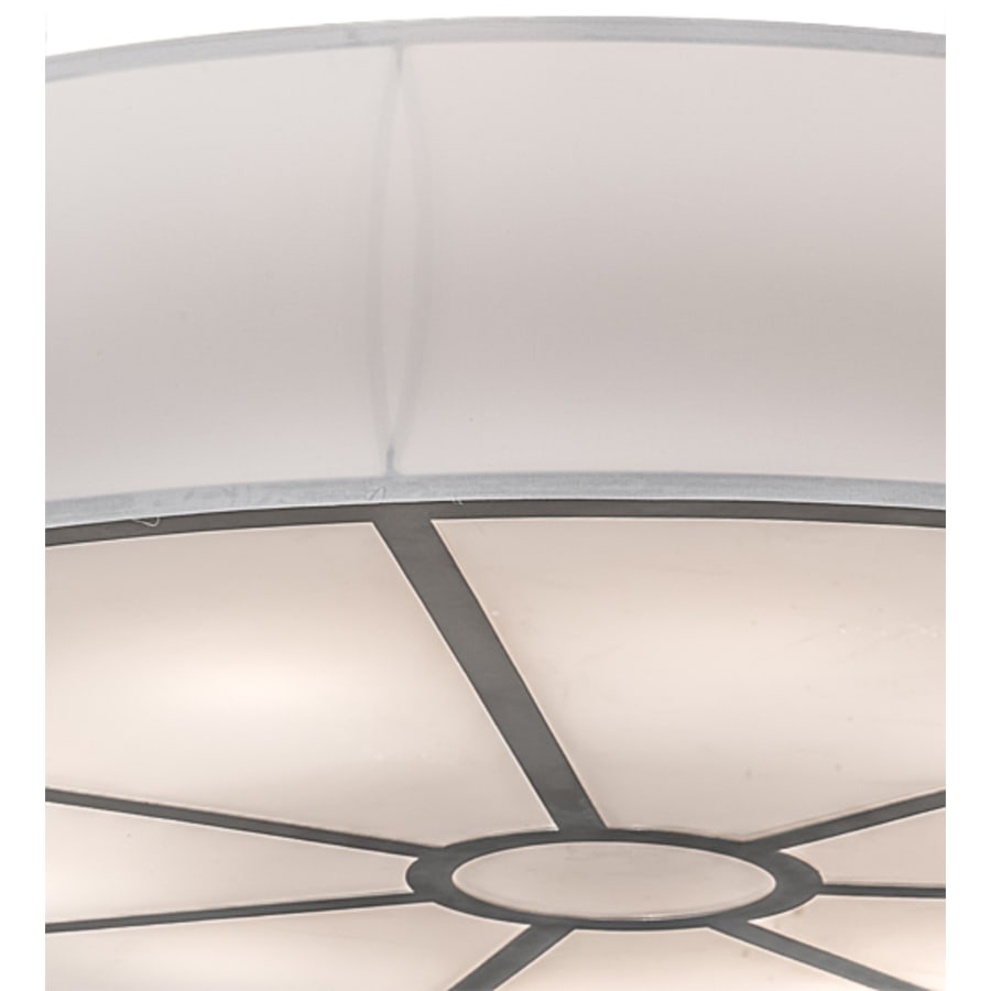 Meyda Tiffany Cilindro 10 Light 60" Wide Semi-Flush Drum Ceiling Fixture - Nickel Finish - GU24 Bulb Base
