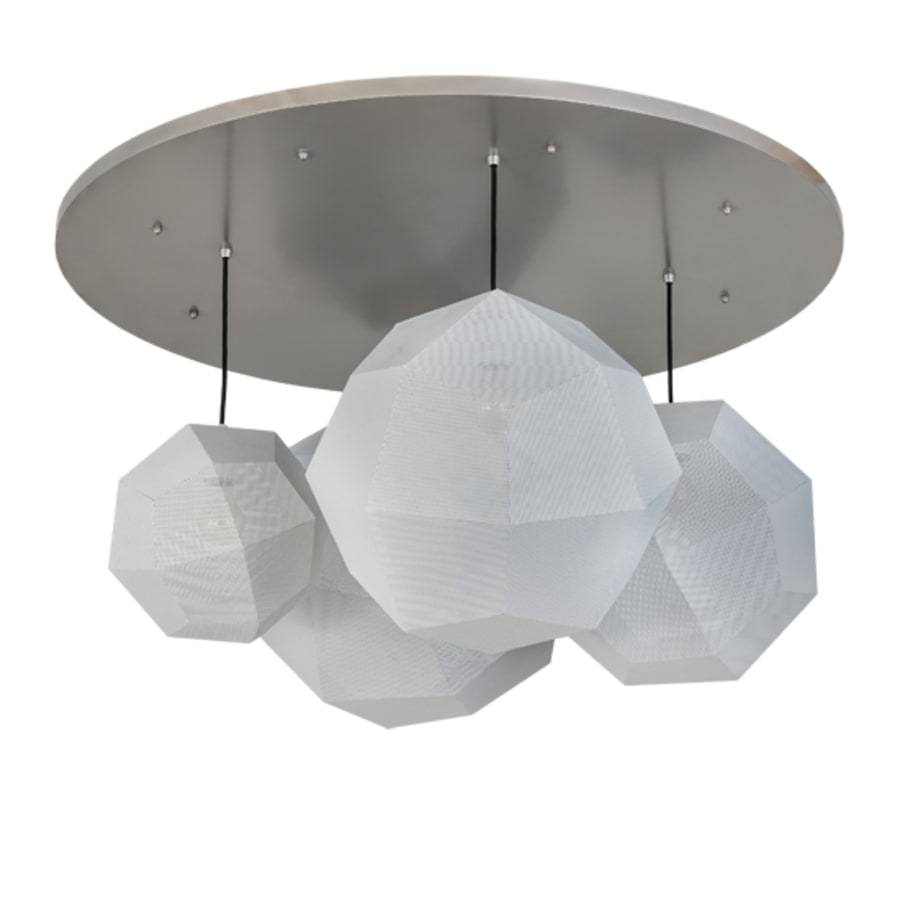 Meyda Tiffany 4 Light 48" Wide Abstract Multi Light Pendant