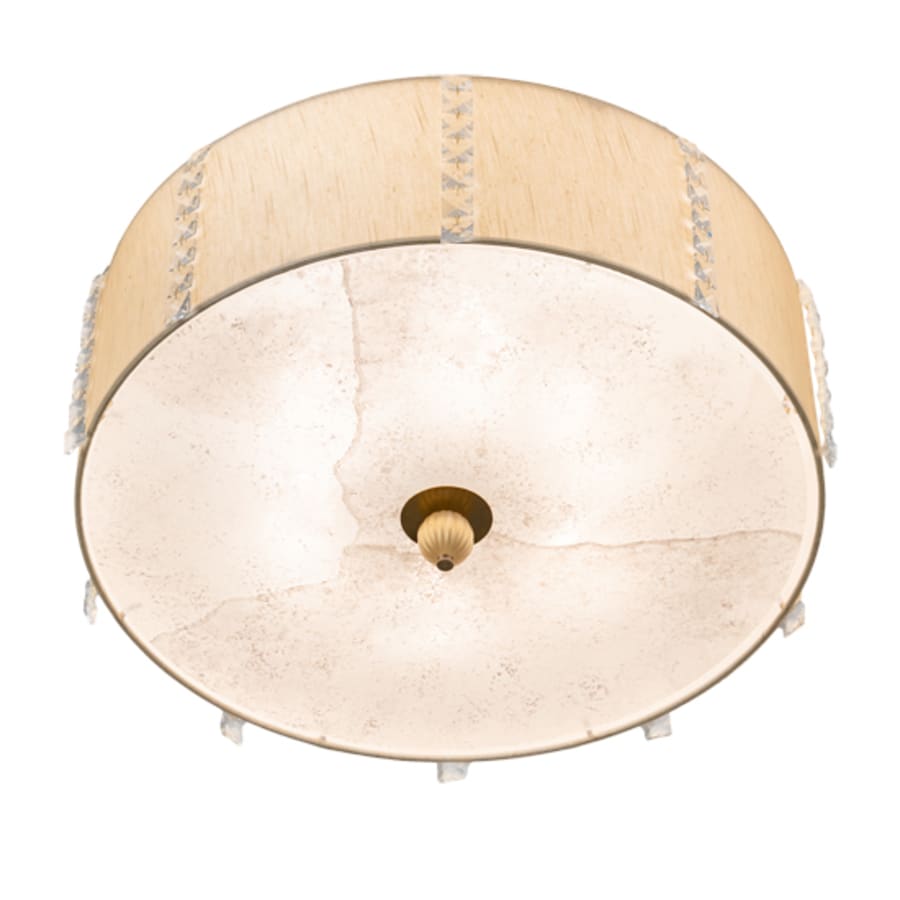 Meyda Tiffany Cilindro Lujoso 6 Light 25" Wide Semi-Flush Drum Ceiling Fixture