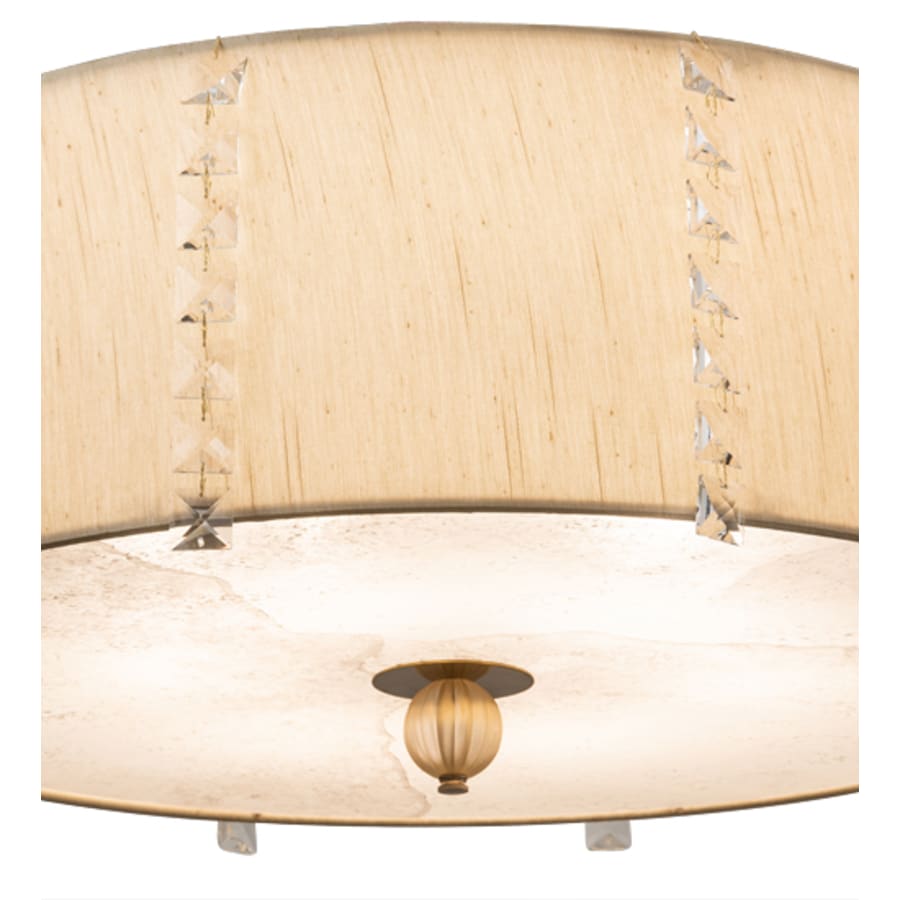 Meyda Tiffany Cilindro Lujoso 6 Light 25" Wide Semi-Flush Drum Ceiling Fixture